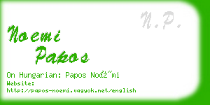 noemi papos business card